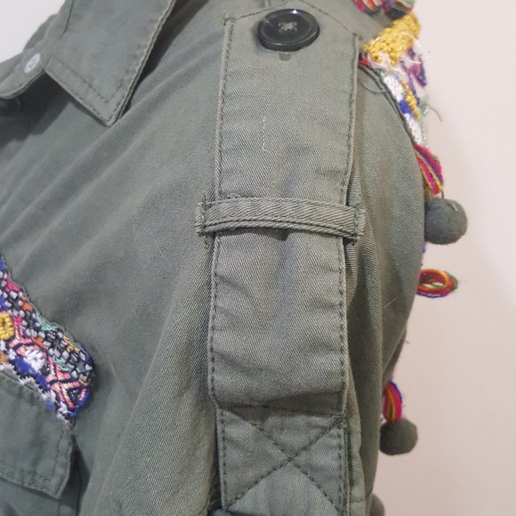 💥KILLER DESIGN💥Embroidered Tribal Army Jacket - Picture 10 of 15